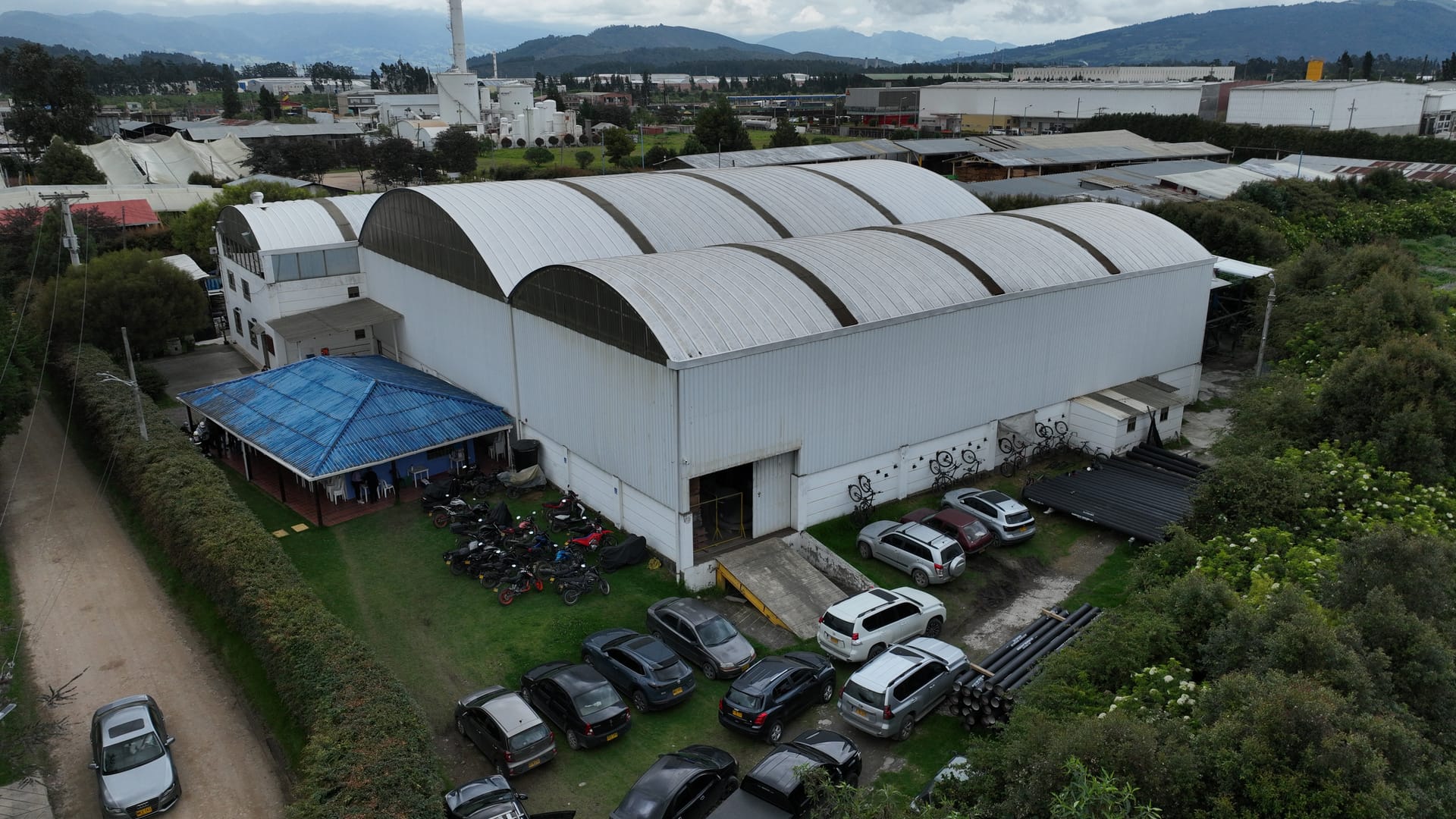 Vista aérea de la planta de Kaizen Group en Tocancipá