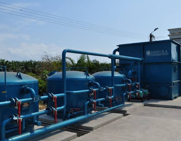 Equipos de un sistema de tratamiento de agua